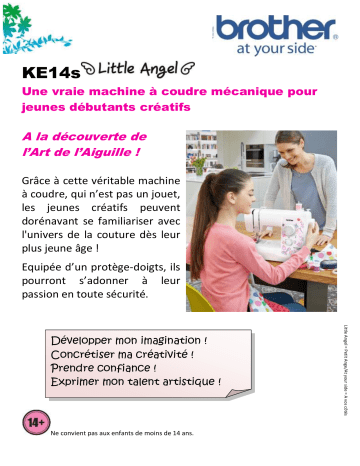 Product information | Brother KE14S Machine à coudre enfant Product fiche | Fixfr