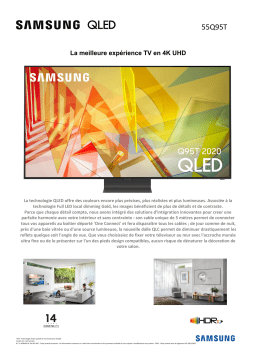 Samsung QE55Q95T 2020 TV QLED Product fiche