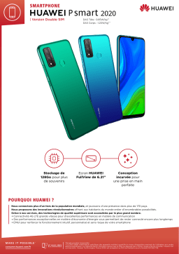 Huawei Psmart 2020 Bleu Smartphone Product fiche