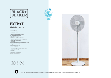 Product information | Black Et Decker BXEFP60E Ventilateur Product fiche | Fixfr