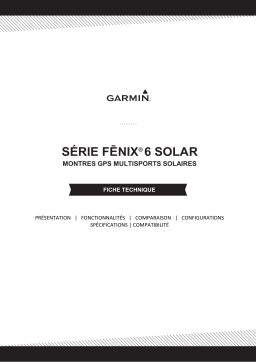 Garmin Fenix 6s Solar Silver/Black Montre sport Owner's Manual