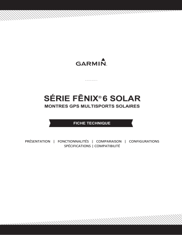 Manuel du propriétaire | Garmin Fenix 6s Solar Silver/Black Montre sport Owner's Manual | Fixfr