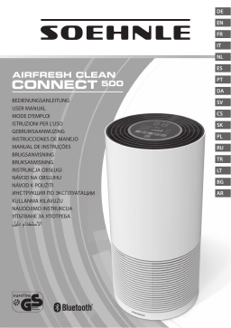 Soehnle Airfresh clean connect 500 Purificateur d'air Manuel du propriétaire