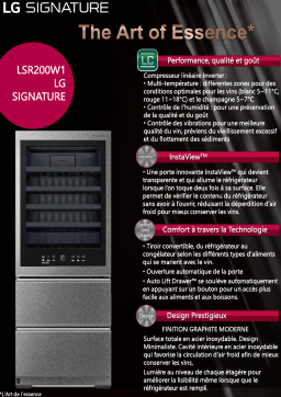 LG LSR200W1 Cave à vin polyvalente Product fiche