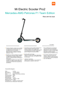 Xiaomi Pro2 Mercedes AMG FR Mi Electric Scooter Trottinette électrique Product fiche