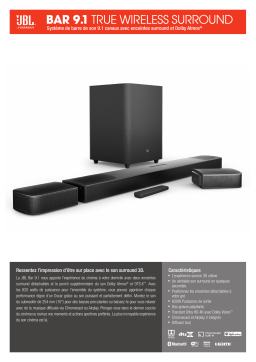 JBL 9.1 True Wireless Surround Barre de son Product fiche