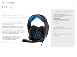 Epos Sennheiser GSP 300 Casque gamer Product fiche