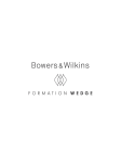 Bowers And Wilkins Formation Wedge silver Enceinte Manuel du propri&eacute;taire