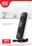 One For All URC6820 T&eacute;l&eacute;commande universelle Product fiche