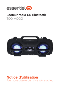 ESSENTIELB Too Mood Bluetooth Radio CD Manuel du propriétaire