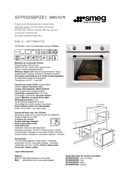 Smeg SFP6925BPZE1 Four encastrable Product fiche