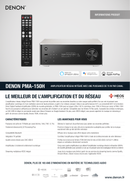 Denon PMA150H Amplificateur HiFi Product fiche