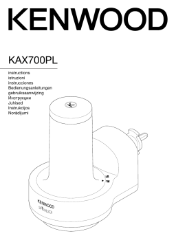 Kenwood KAX712PL Découpe aliments Spirale Découpe Owner's Manual