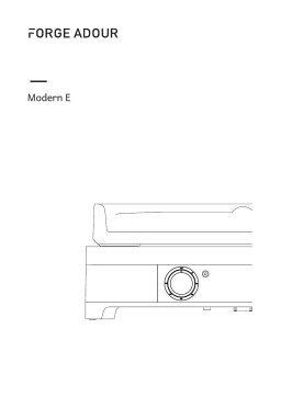 Forge Adour Modern E60 I Inox Plancha électrique Manuel du propriétaire