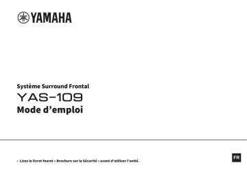 Manuel du propriétaire | Yamaha YAS109BL Barre de son Owner's Manual | Fixfr