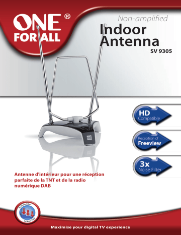 Product information | One For All SV9305 Noire Antenne intérieure Product fiche | Fixfr