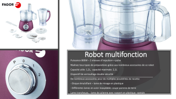 Product information | Fagor FG505 Robot multifonction Product fiche | Fixfr