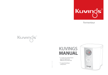 Manuel du propriétaire | Kuvings Power fermenter KGC Yaourtière et fromagère Owner's Manual | Fixfr