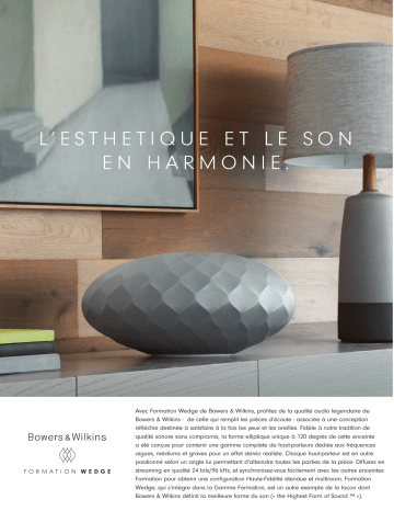 Product information | Bowers And Wilkins Formation Wedge silver Enceinte Product fiche | Fixfr