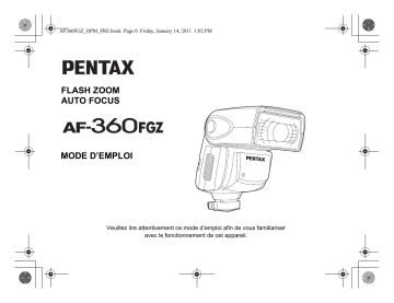 Manuel du propriétaire | Pentax AF-360 FGZ II Flash Owner's Manual | Fixfr