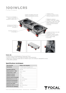 Focal 100 IW LCR5 Enceinte encastrable Product fiche