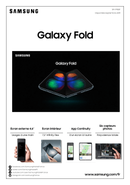 Samsung Galaxy Fold Noir Smartphone Product fiche