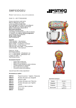 Smeg SMF03DGEU Dolce Gabbana Robot pâtissier Product fiche