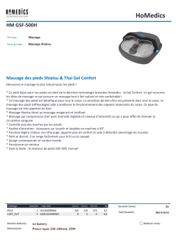 Homedics HM GSF-500H Masseur pieds Product fiche