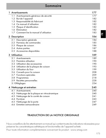 Manuel du propriétaire | Smeg A1PYID-9 Piano de cuisson induction Owner's Manual | Fixfr