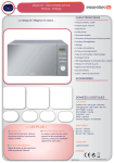 Essentielb EG203s Carbone Micro ondes gril Product fiche