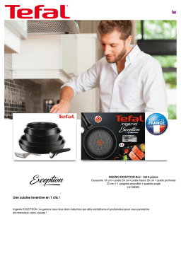 Tefal Ingenio Exception noir 6pcs L6749302 Batterie de cuisine Product fiche