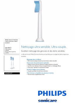 Philips Sonicare - HX6052/07 Brossette dentaire Product fiche