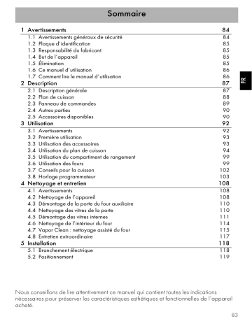 Manuel du propriétaire | Smeg TR4110IBL Piano de cuisson induction Owner's Manual | Fixfr