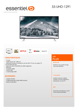 Essentielb 55UHD-1291-Smart TV TV LED Product fiche