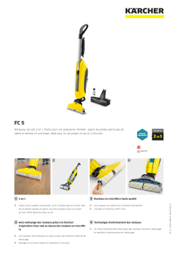 Karcher FC5 i Jaune Nettoyeur de sol Product fiche