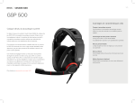 Epos Sennheiser GSP 500 Casque gamer Product fiche