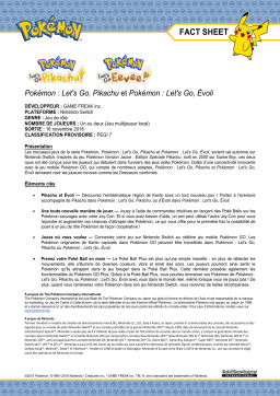 Nintendo Pokémon Let's Go Evoli Jeu S Product fiche