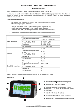 Orium Quaelis 34 Capteur qualité de l'air Owner's Manual