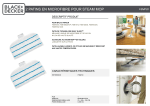 Black Et Decker FSMP20 Steam Mop Lingette Product fiche
