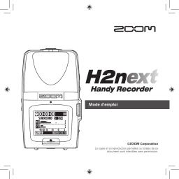 Zoom H2N 4 pistes portable Enregistreur audio Owner's Manual