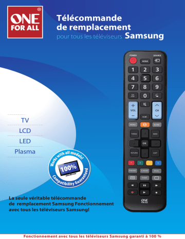 Product information | One For All URC 1910 (Samsung) Télécommande universelle Manuel utilisateur | Fixfr