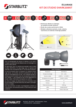 Starblitz Kit studio 2x200W Kit d'éclairage Product fiche