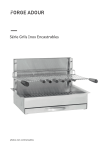 Forge Adour Gril encastrable inox 961.66 Barbecue charbon Owner's Manual