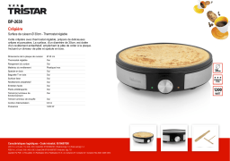 Tristar 30 cm BP-2638 Crêpière Product fiche