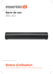 Essentielb BBS420 Barre de son Owner's Manual