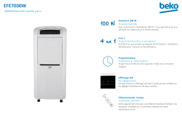 Beko EFE7030W Rafraîchisseur d'air Product fiche