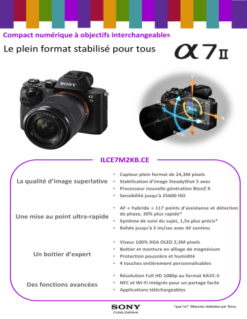 Product information | Sony A7 II + 28-70mm Appareil photo Hybride Product fiche | Fixfr