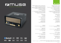 Muse vinyle MT-110B noire Platine vinyle Product fiche