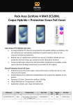 Ibroz Asus Zenfone 4 MAX Coque + Verre tremp&eacute; Pack Product fiche