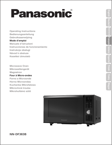 Manuel du propriétaire | Panasonic NN-DF385MEPG Micro ondes combiné Owner's Manual | Fixfr
